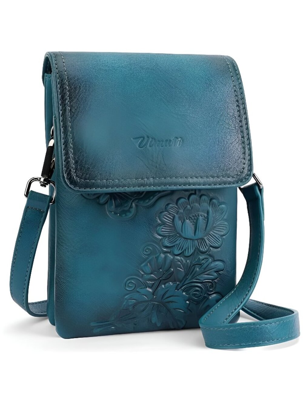 Small Crossbody Bags for Women Trendy Vegan Leather Cell Phone Bag Embossed